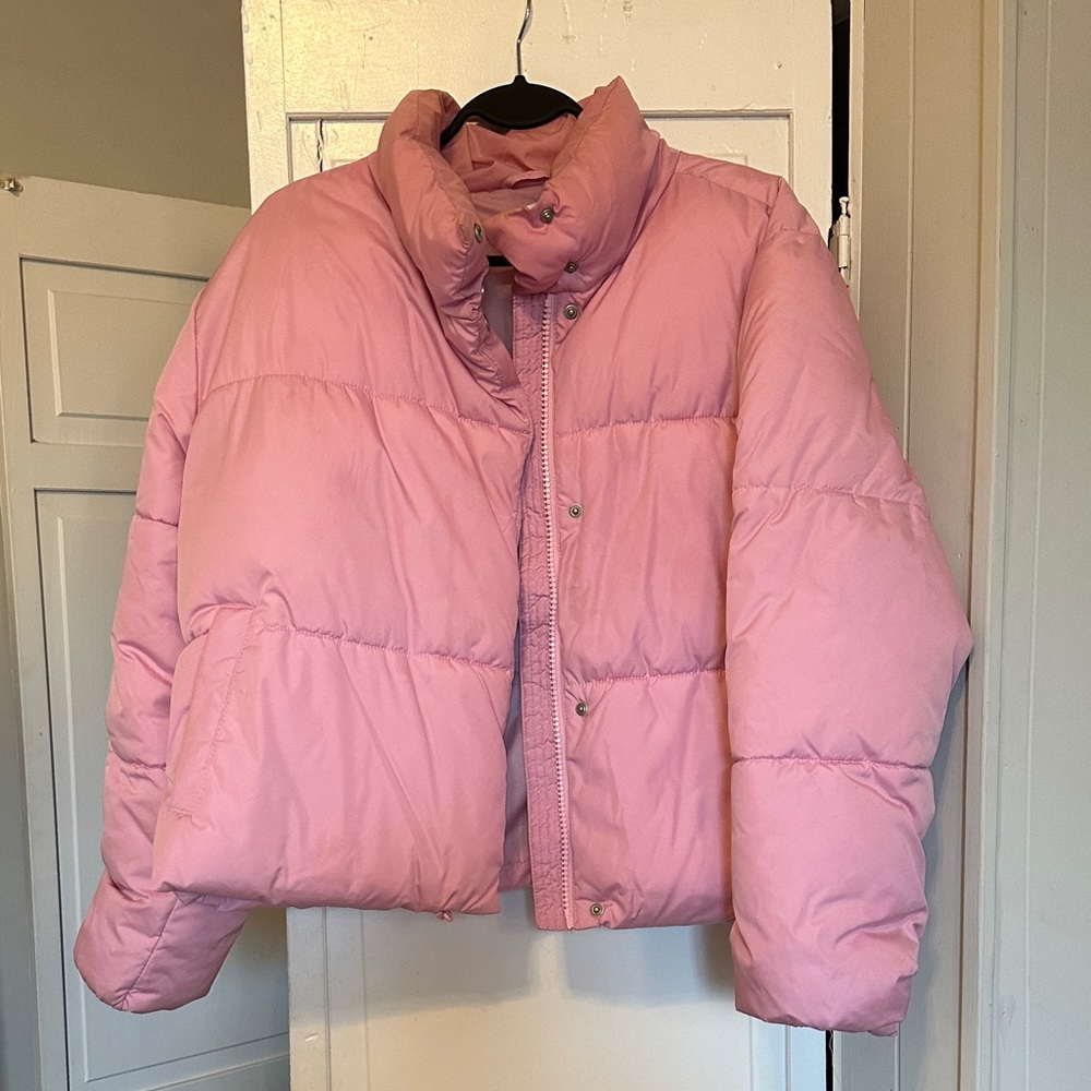 Old Navy Pink Puffer Jacket